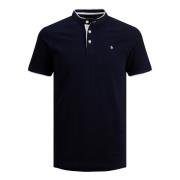 Moderne korte mouw opstaande kraag polo Jack & Jones , Blue , Heren