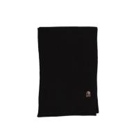 Zwart Geribbeld Wollen Sjaal Parajumpers , Black , Unisex