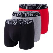 Comfort Fit Trunks 3-Pack Replay , Multicolor , Heren