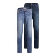 Klassieke Tapered Leg Jeans 2 Pack Jack & Jones , Blue , Heren