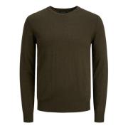 Klassieke Gebreide Trui Jack & Jones , Green , Heren