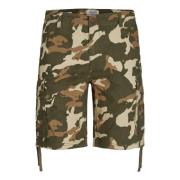 Cargo Shorts Marley met veel zakken Jack & Jones , Green , Heren