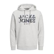 Hoodie Jack Jones Jjjames Jack & Jones , Gray , Heren