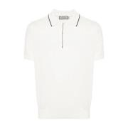 Polo Shirts Canali , White , Heren