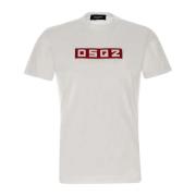 Witte T-shirts en Polos Dsquared2 , White , Heren