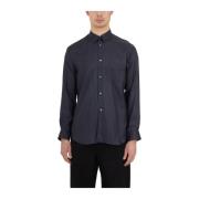 Cupro Overhemd Comme des Garçons , Blue , Heren