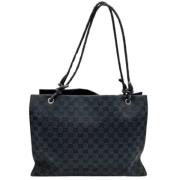 Pre-owned Canvas totes Gucci Vintage , Black , Dames