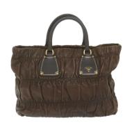 Pre-owned Leather prada-bags Prada Vintage , Brown , Dames