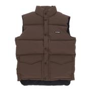 Bruine Puff Vest Streetwear Jas Iuter , Brown , Heren
