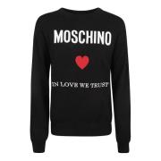 Round-neck Knitwear Moschino , Black , Dames