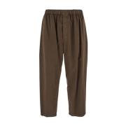 Wide Trousers Lemaire , Brown , Heren