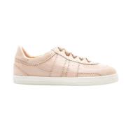 Pastel Pink Suede Sneaker Attilio Giusti , Pink , Dames