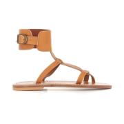 Flat Sandals K.jacques , Brown , Dames