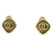 Pre-owned Metal earrings Chanel Vintage , Multicolor , Dames