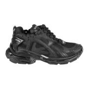 Sporty Runner Sneakers Balenciaga , Black , Heren