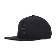 Zwarte Flat Visor Cap Snapback Streetwear Etnies , Black , Heren