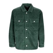 Benny Cord Shirt Jacket Dark Cedar Obey , Green , Heren