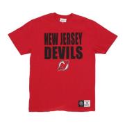 NHL Legendary Slub Tee Original Team Colors Mitchell & Ness , Red , He...