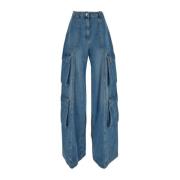 Loose-fit Jeans Elisabetta Franchi , Blue , Dames