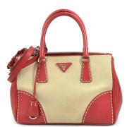 Pre-owned Canvas handbags Prada Vintage , Beige , Dames