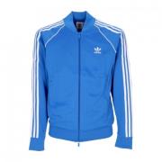 Blauwe Vogel/Witte SST Tracktop Jas Adidas , Blue , Heren