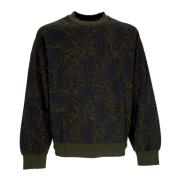 Paisley Print Crewneck Sweatshirt Carhartt Wip , Green , Heren