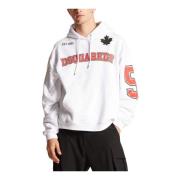 Zwarte Hoodie Sweatshirt Dsquared2 , White , Heren