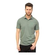 Groen Polo Shirt met Klassieke Details Armani Exchange , Green , Heren