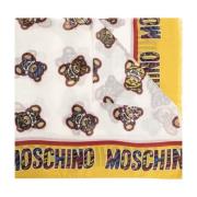 Sjaal met teddybeer motief Moschino , Multicolor , Dames