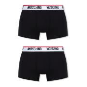 Boxershorts twee-pack Moschino , Black , Heren
