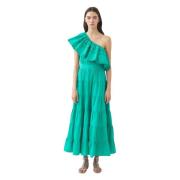 Asymmetrische maxi jurk Rodo Antik Batik , Blue , Dames