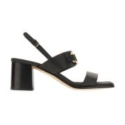 High Heel Sandals Salvatore Ferragamo , Black , Dames