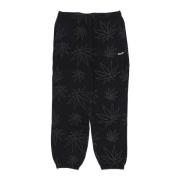 Zwarte Plantlife Fleece Sweatpants Streetwear HUF , Black , Heren