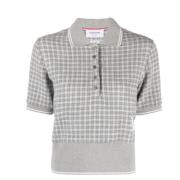 Stijlvolle T-shirts en Polos Thom Browne , Gray , Dames