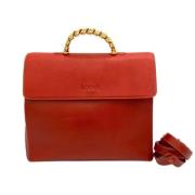 Pre-owned Leather handbags Loewe Pre-owned , Red , Dames