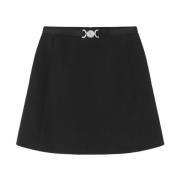 Short Skirts Versace , Black , Dames