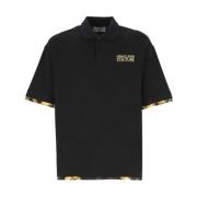 Polo Shirts Versace Jeans Couture , Black , Heren