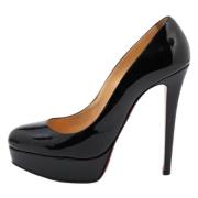 Pre-owned Leather heels Christian Louboutin Pre-owned , Black , Dames