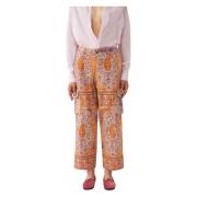 Printbroek Tajar Antik Batik , Orange , Dames
