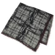 Pre-owned Cotton scarves Bottega Veneta Vintage , Gray , Dames