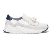 Witte Slip-On Sneakers met Franje Calpierre , White , Dames