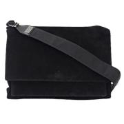 Pre-owned Suede shoulder-bags Gucci Vintage , Black , Dames