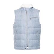 Vests Eleventy , Blue , Heren