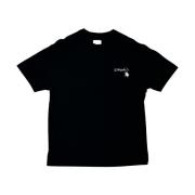 Logo Appliqué T-Shirt 3.Paradis , Black , Heren