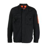 Millard Overshirt Jacket Parajumpers , Black , Heren