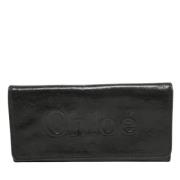 Pre-owned Leather wallets Chloé Pre-owned , Black , Dames