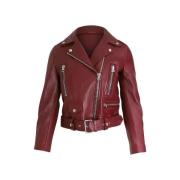 Pre-owned Leather outerwear Acne Studios Pre-owned , Red , Dames