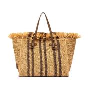 Marcella Jacquard Knoop Handvat Tas Gianni Chiarini , Brown , Dames