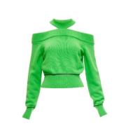 Pre-owned Wool outerwear Alexander McQueen Pre-owned , Green , Dames