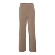 Earth Straight Leg Broek Gestuz , Brown , Dames